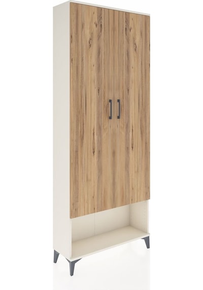 Arges Dolap 5 Raflı 2 Kapaklı 88x30x221 Aytaşı-çam Aytaşı