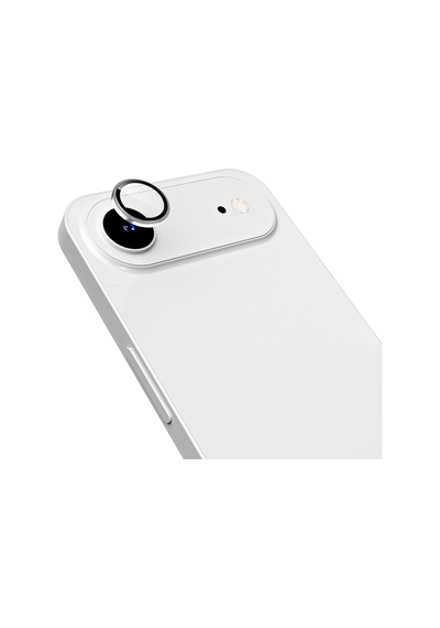 Apple Uyumlu iPhone 17 Air Zore Mikro Kamera Lens Koruyucu Gümüş