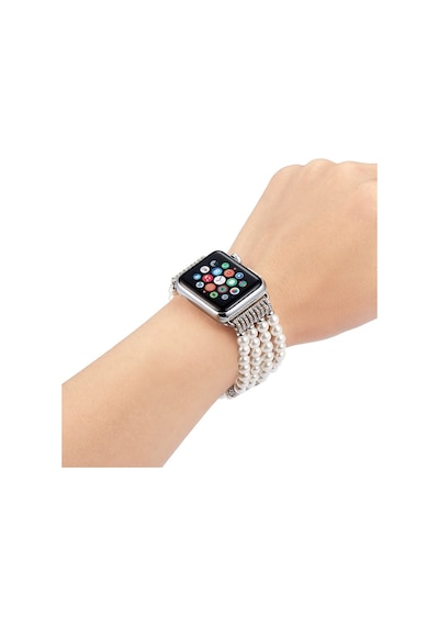 Ally Apple Uyumlu  Watch 7 45 MM 6-5-4 44 MM Full Boncuk Taşlı Kordon Kayı