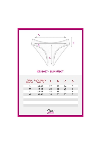 Sensu Kadın Günlük Pamuklu Külot Slip Karışık Renkler 5'li Set Kts1097 Beyaz