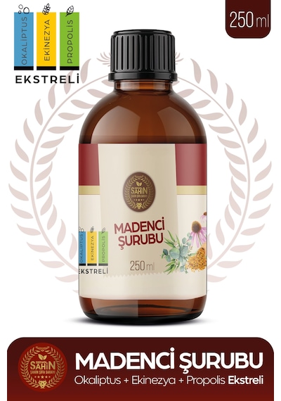 Madenci Şurubu Okaliptus Ekinezya Propolis Ekstreli Bitkisel Şurup 350ml