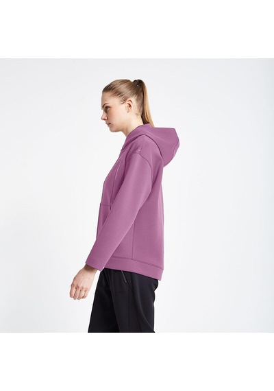 Lescon Kadın Fermuarlı Kapüşonlu Sweatshirt 24n-2126 24ntbl002126 Gül Kurusu