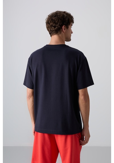 Tommy Life Lacivert Pamuklu Kalın Yumuşak Dokulu Oversize Fit Baskılı Erkek T-shirt - 88330 Lacivert Tommy Life Lacivert Pamuklu Kalın Yumuşak Dokulu Oversize Fit Baskılı Erkek T-shirt - 88330 Lacivert