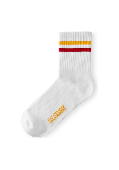 Gsstore Galatasaray Unisex Çorap U252280 Beyaz