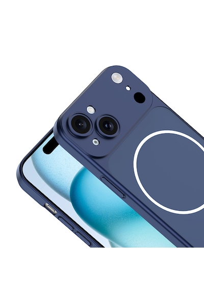 Apple Uyumlu iPhone 15 Kılıf 17 Görünümlü Kılıf Kamera Korumalı M-safe Şarj Özellikli Premium Pürüzsüz Şık Kapak Turuncu