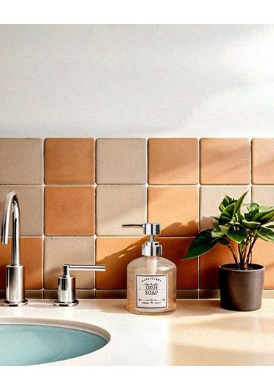 Cam Sıvı Sabunluk - Banyo Mutfak Sabunluğu - Retro Series - 400 Ml 001