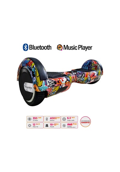 Citymate Hoverboard 6.5 İnch Elektrikli Kaykay Scooter Full Ledli Bluetooth Hoparlörlü Çanta Hediye D11