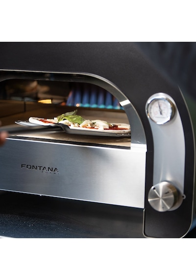 Fontana Forni Maestro 40 Gazlı Pizza Fırını Inox - Siyah