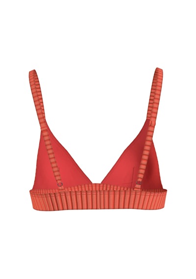 Calvin Klein Trıangle Fıxed-rp Kadın Kırmızı Bikini Üstü