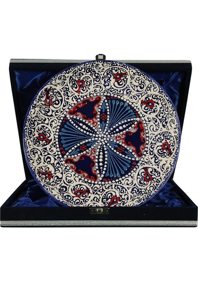E38 El İşçiliği Çini Tabak 25 Cm - 6291