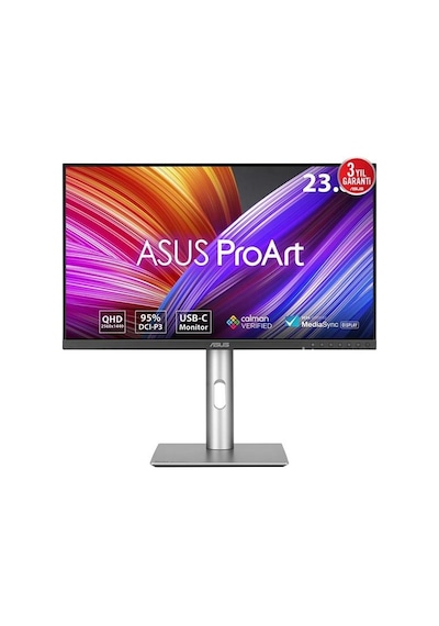 Asus 23.8" Ips Proart Pa24acrv 5ms 75hz Hdmı-dp Usbc Pıvot Grafik Tasarım Monitörü 2560x1440