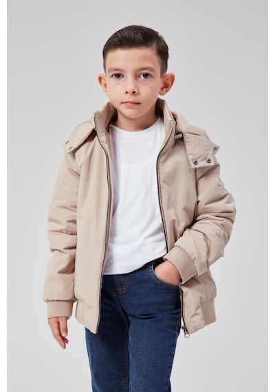 Benitto Kids Erkek Çocuk Kapüşonlu Mevsimlik Ceket 51313 Bej