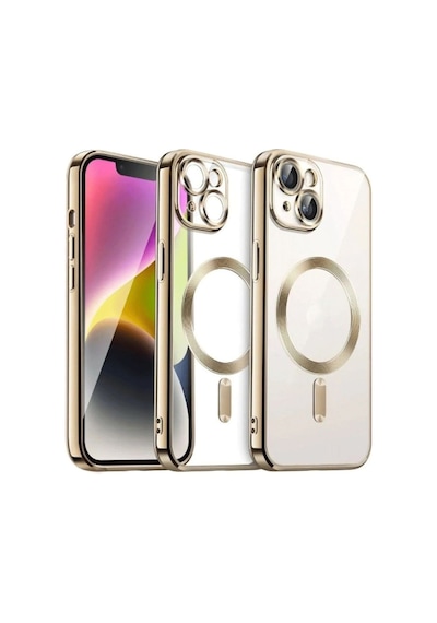 Apple İphone 15 Kılıf Kross Magneticsafe Kapak - Gold Çok Renkli