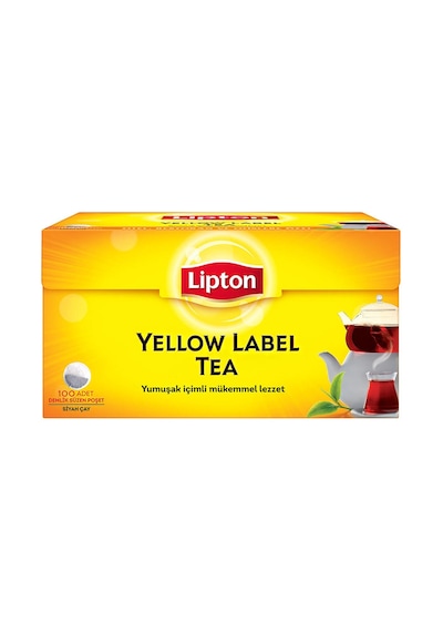 Lipton Yellow Label Siyah Demlik Poşet Çay 4'lü 100 x 3.2 G