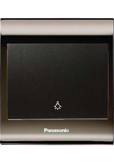 Viko Panasonic Thea Blu Light Anahtar, Çerçeve Una+füme, Kapak Siyah