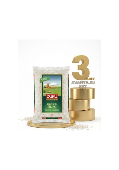 Duru Osmancı Pirinç 3x1 Kg
