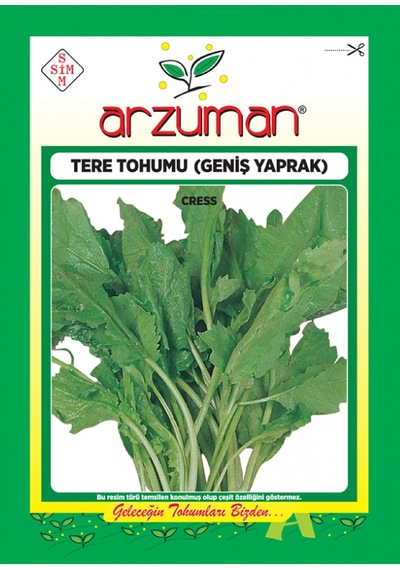 Arzuman Tere Tohumu Geniş Yaprak 12500 Adet Tohum