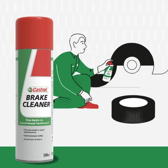 Castrol Fren Balata Ve Genel Temizleme Spreyi 500 Ml X 24 Adet