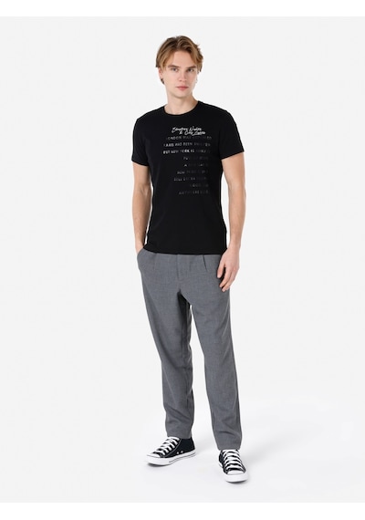 Colin's Colins Siyah Erkek Tshirt K.Kol Cl1067043 Q1.V2 Blk Siyah