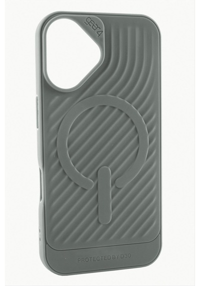 Apple iPhone Uyumlu 16 Plus Lüx Magsaff Gear Silikon Kılıf Gri