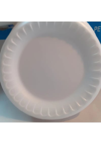 Beyaz Köpük Tabak Yuvarlak 10 Adet Kullan At Piknik Tabağı