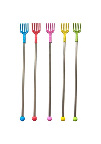 Renk Metal Saplı Sırt Kayışıcı Sırt Kaşıma Çubuğu 42 Cm Karışık