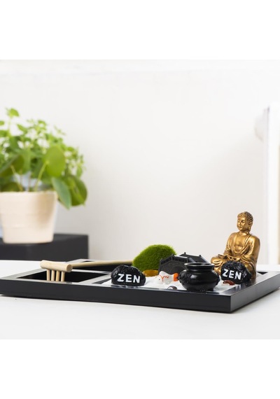 Gold Buddha Temalı Zen Bahçesi Kiti