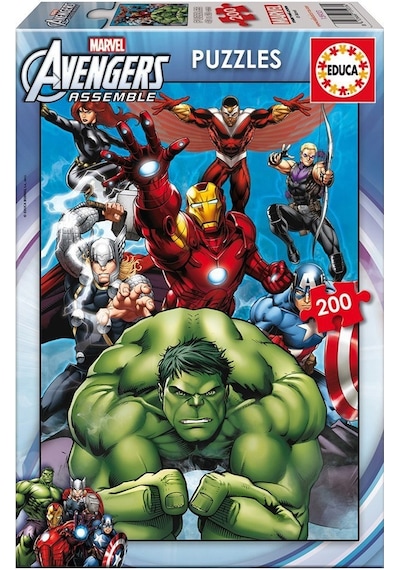 Educa Çocuk Puzzle Karton 200 Avengers