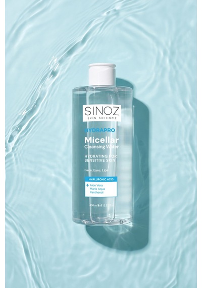 Sinoz Hydrapro Micellar Water Hassas Ciltler İçin Nemlendirici Makyaj Temizleme Suyu 400 Ml