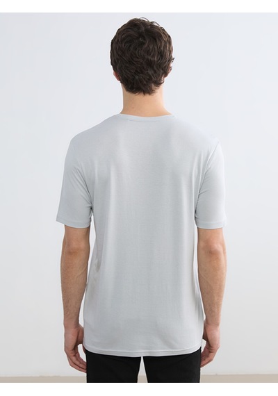 Lcwaıkıkı Classic Gri Slim Fit Basic Soft Touch Tişört