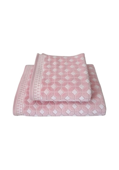 Decora Banyo Havlu Seti 2'li Pembe 50x90cm+90x150cm