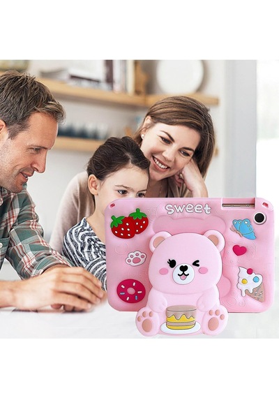 Galaxy İçin Tablet Kılıfı T220 T290 T500 S6 Lite A9 Plus İle Uyumlu Çocuk Tablet Kılıfı Pembe Tablet Kılıfı Sevimli Standlı Ayıcıklı Kalemlikli Boyun Askılı S6 Lite P610 Galaxy İçin Tablet Kılıfı T220 T290 T500 S6 Lite A9 Plus İle Uyumlu Çocuk Tablet Kılıfı Pembe Tablet Kılıfı Sevimli Standlı Ayıcıklı Kalemlikli Boyun Askılı S6 Lite P610