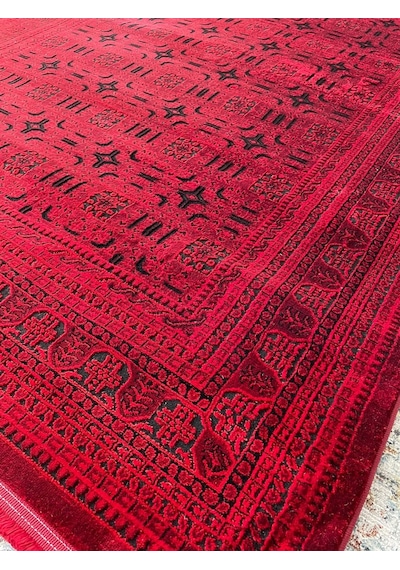 Nakış Serisi Kırmızı Klasik Halı Sultan Halı Renkli
