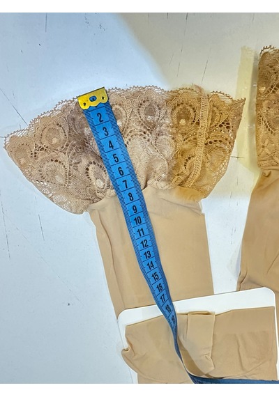 Ece's Design Dantelli Diz Üstü Şeffaf Kadın Jartiyer Çorabı File Detaylı İnce Çorap W1004 Ten Rengi Ece's Design Dantelli Diz Üstü Şeffaf Kadın Jartiyer Çorabı File Detaylı İnce Çorap W1004 Ten Rengi