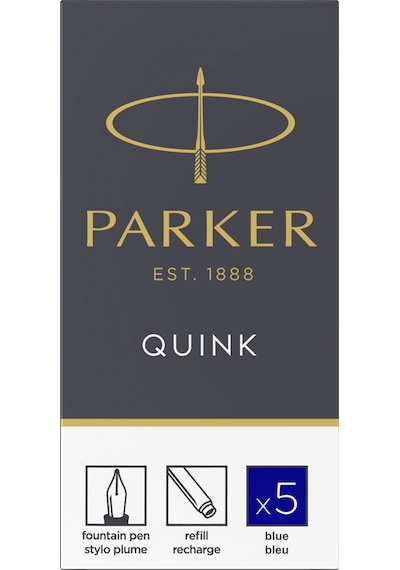 Parker Quink Dolmakalem Kartuşu 5 Li Paket S0116200 Siyah