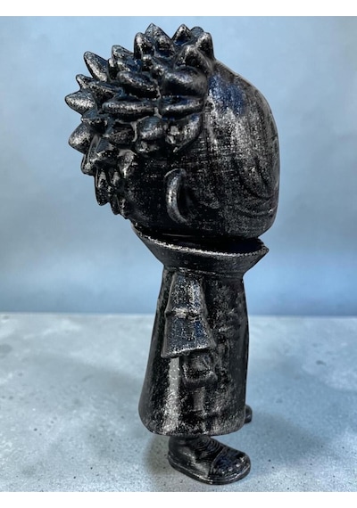Naruto Obito Figür Uchiha Maskeli Savaşçı Gümüş Kaplamalı Aksiyon Figürü 10cm