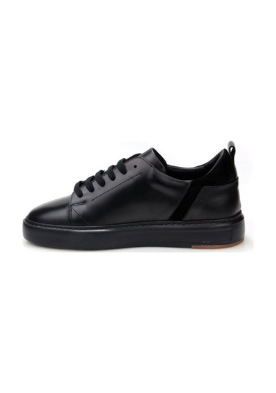 Saılors 25k-141 Hakiki Deri Erkek Sneakers & Spor Ayakkabı Siyah