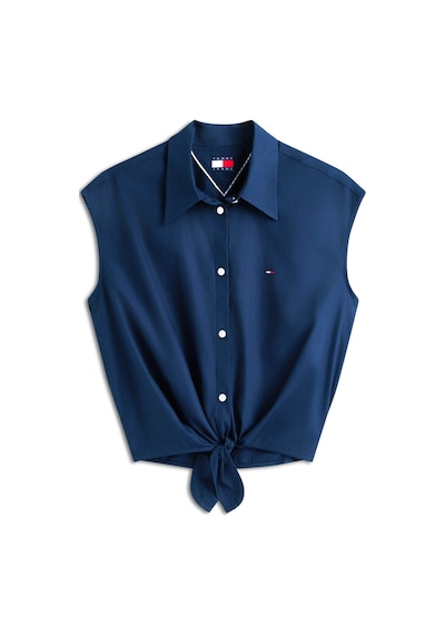 Tommy Jeans Lacivert Kadın Gömlek Tjw Tıe Front Poplın Shırt-16164