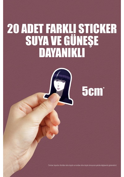 Death Parade Anime Sticker Paketi 20 Adet Çok Renkli