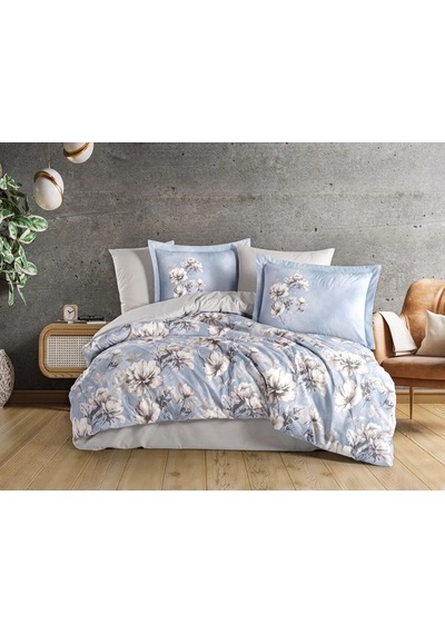 Hobby Çift Kişilik Poplin Nevresim Larmina Sky Çok Renkli