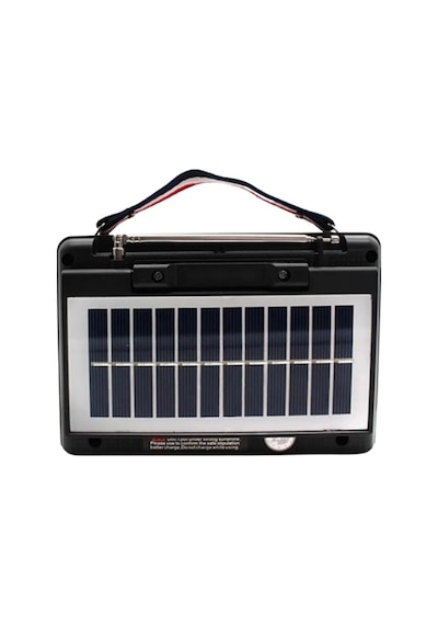 Ktf-1428 Solar Panel Destekli Şarjlı Bluetooth Hoparlör - Fm/am/sw Radyo, Aux Ve Tf Kart Girişli