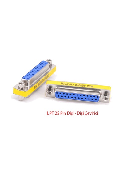 25 Pin Lpt Paralel Port Dişi Dişi - Erkek Erkek Çecirici 2'li Set