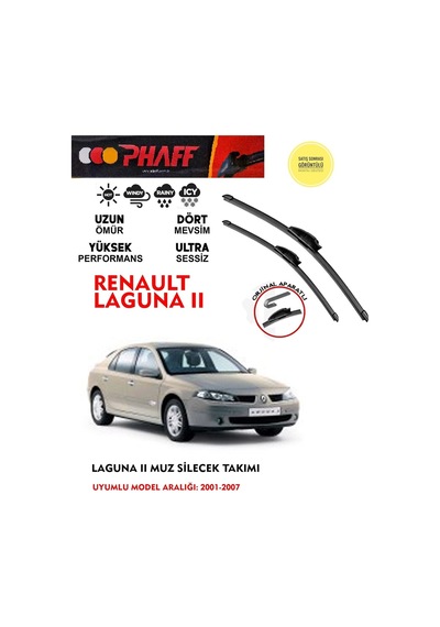 Laguna 2 Silecek Silgeç Takımı 2004 Model Araca Özel Aparat