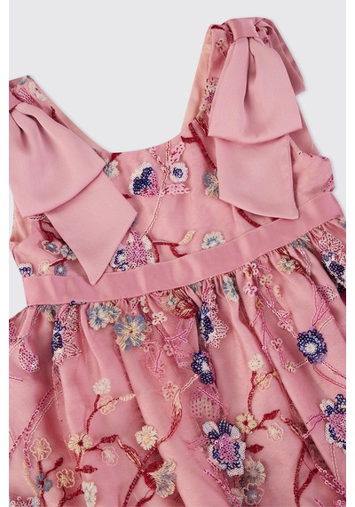 Patachou Kız Bebek Çiçek Desenli Pembe Elbise