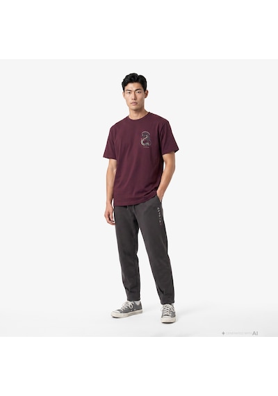 Unıted4 Regular Fit Erkek Bordo T-shirt Forest 2851846