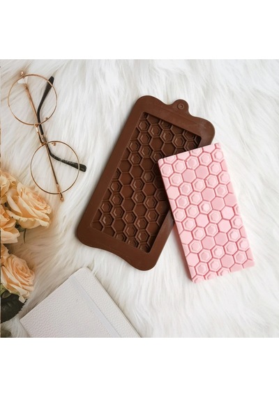 Silikon Çikolata Bar Kalıpları, Ev Yapımı Çikolata Protein Ve Enerji Bar Kalıpları Kahverengi