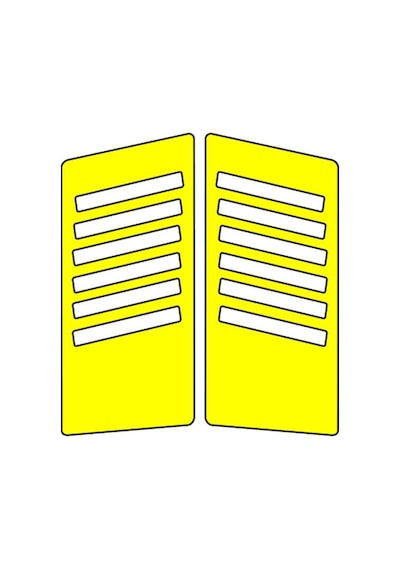 Sevenkardeşler Cg Sarı Yan Kapak Sticker