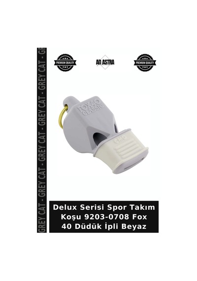 Delux Serisi Spor Takım Koşu 9203-0708 Fox 40 Düdük İpli Beyaz