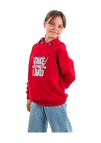 Slazenger Do Çocuk Sweatshirt St22wc031-600 Kırmızı-kırmızı