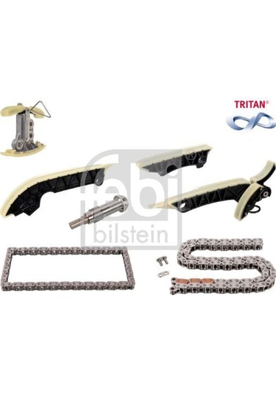 FEBI 172899 Eksantrik Zincir Seti 247-Cls257 2018- 608-654 Eksantrik Zinciri Açık / Z.Gergisı / 3Kızak / Yağ P.Zncr / Yağ Pmp.Gergisi